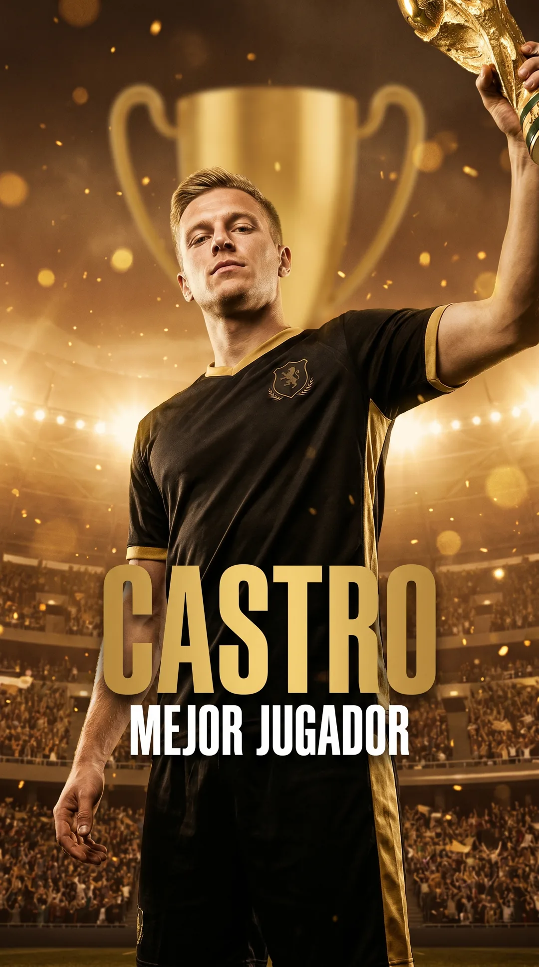 Cartel de fútbol en formato story vertical 9:16